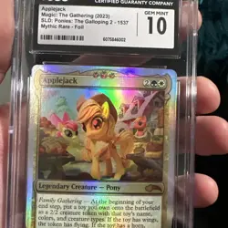 AppleJack FOIL MTG Secret Lair Ponies The Galloping 2 My Little Pony CGC 10 - Image 4