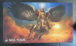 MTG Star City Games SCG Tour 2019 Sar-Crowned Angel Playmat Greg Staples - Image 1