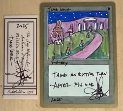 MTG Time Walk Altered Imperfect Seattle World Championships Amy WEBER - Image 1