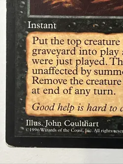 1996 Magic the Gathering Mirage Expansion Shallow Grave LP - Image 5