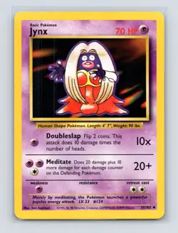 Pokemon TCG Jynx 031/102 Base Set Normal LP - Image 1