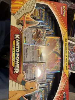 Pokemon TCG XY Evolutions Kanto Power Collection Box Dragonite Pidgeot EX Sealed - Image 2