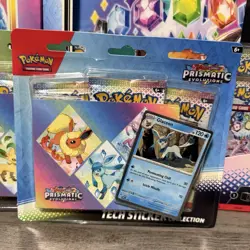 NEW Pokemon Prismatic Evolutions Tech Sticker Collection COMPLETE SET OF 3 - Image 2