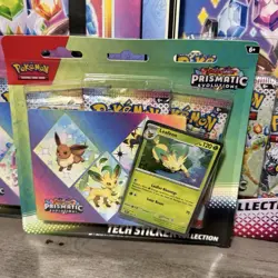 NEW Pokemon Prismatic Evolutions Tech Sticker Collection COMPLETE SET OF 3 - Image 3
