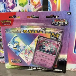 NEW Pokemon Prismatic Evolutions Tech Sticker Collection COMPLETE SET OF 3 - Image 4