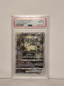 (AUS) Pokemon TCG 2023 Crown Zenith Leafeon VSTAR GG35/GG70 PSA 10 - Image 1