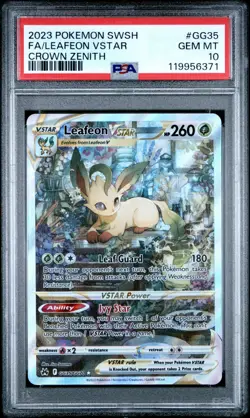 (AUS) Pokemon TCG 2023 Crown Zenith Leafeon VSTAR GG35/GG70 PSA 10 - Image 3