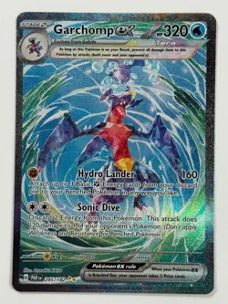Pokemon Cards Garchomp ex 245/182 Paradox Rift Scarlet & Violet SIR Holo Rare - Image 1