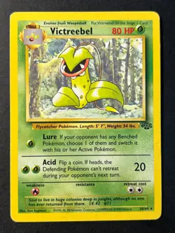Victreebel 30/64 - Jungle Unlimited Non Holo Rare - WOTC Pokemon Card b LP - Image 1