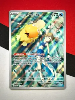 Misty's Psyduck IR 193/182 SV10 Destined Rivals Pokemon LP Factory Defect - Image 1