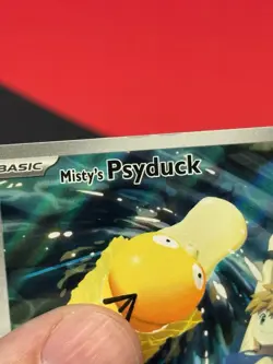 Misty's Psyduck IR 193/182 SV10 Destined Rivals Pokemon LP Factory Defect - Image 3