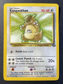 Kangaskhan 21/64 Jungle Unlimited - Non Holo Rare - WOTC Pokemon Card C HP - Image 1