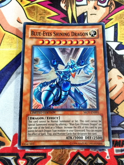 Blue-Eyes Shining Dragon mov-en001 Ltd Ed (HP) Super Rare Yu-Gi-Oh! - Image 1