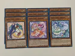 Yugioh - Fairy Tail Luna Rella Sleeper x 3 - 1st Edition - Plus Free Holo - Image 1