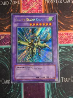 Yu-Gi-Oh! Gaia the Dragon Champion LOB-125 Secret Rare Unlimited Near Mint - Image 1
