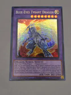 Yugioh BLUE-EYES TYRANT DRAGON MP23-EN019 PRISMATIC SECRET RARE NM 1ST ED - Image 2