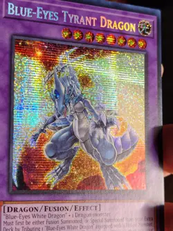 Yugioh BLUE-EYES TYRANT DRAGON MP23-EN019 PRISMATIC SECRET RARE NM 1ST ED - Image 3