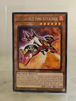 Yu-Gi-Oh! TCG: Rescue-ACE Fire Attacker AMDE-EN005 - 1st Edition - Rare - NM - Image 1