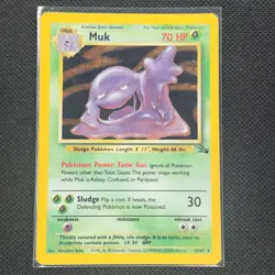 Muk - 13/62 - Holo Rare - Unlimited - Fossil - Pokemon Card - MP - Image 1