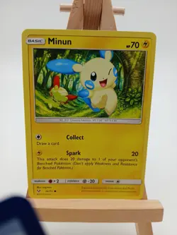 Plusle 33/73 & Minun 34/73 - Shining Legends - Regular Common LP Pokemon Cards - Image 4