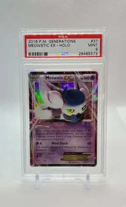 Pokemon Card - Meowstic EX 37/83 - XY Generations - PSA 9 Mint - Image 1