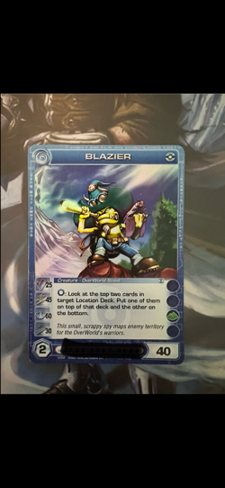 BLAZIER FIRST EDITION, SUPER RARE, CHAOTIC CARD - Image 1