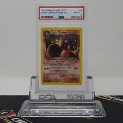 PSA 8 NM-MT Dark Charizard Holo #4/82 Team Rocket English Pokemon Cards - Image 1