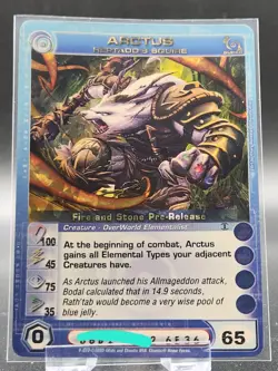 Chaotic Card : Max E Arctus Heptadd's Squire Fire And Stone Super Rare Creature - Image 1