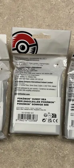 NEW - Pokemon TCG: Pokemon Sunny Sea Card Sleeves (65 Sleeves) (pokemon center) - Image 2