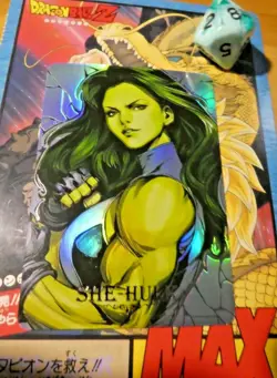 ANIME MANGA ACG CARD AG3 PRISM HOLO SILVER CARTE SHE-HULK 2 NEUF MINT - Image 1