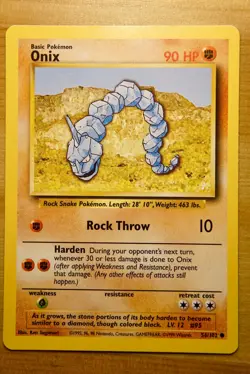 Onix 56/102 - Base Set 2 Pokemon Card (WOTC, 1999) - 90 HP - Image 1