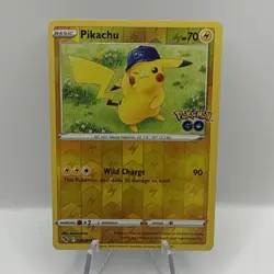 Pikachu 028/078 Pokemon GO Reverse Holo Ultra Rare Pokemon Card * New * - Image 1