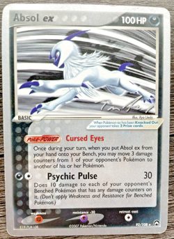 Pokemon Card - 92/108 Absol ex Rare - World Championship 2007 - Tim Roos- LP - Image 1