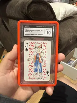 1996 Pokemon Red Jack of Spades Charizard Poker Playing Card CGC 10 Gem Mint - Image 1