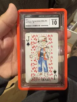 1996 Pokemon Red Jack of Spades Charizard Poker Playing Card CGC 10 Gem Mint - Image 3