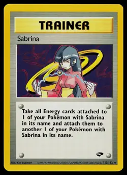 Pokemon Card - Sabrina Gym Challenge 110/132 Non Holo Rare - Image 1