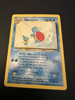 Wartortle 15/18 Southern Islands 2001 Pokemon Card Rare NM - Image 1