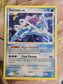 Suicune - 19/132 - Pokemon Secret Wonders Holo Card Cracked Ice Holo NM - Image 1