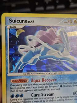 Suicune - 19/132 - Pokemon Secret Wonders Holo Card Cracked Ice Holo NM - Image 4