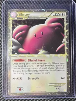 Blissey Prime HeartGold SoulSilver Holo Rare Pokemon TCG Card 106/123 - Image 1