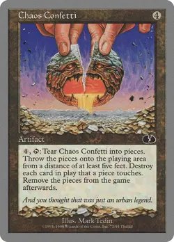 Chaos Confetti 72 LP Normal Unglued MTG EN - Image 1