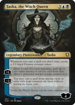 MTG Tasha, the Witch Queen (Borderless) - 364 / English / Lightly Played - Image 1