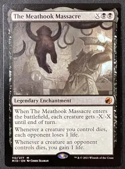 MTG Innistrad: Midnight Hunt #112 The Meathook Massacre NM - Image 1