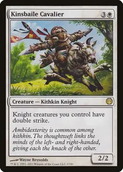 Kinsbaile Cavalier Duel Decks: Knights vs. Dragons MTG Magic HP Heavily Played - Image 1