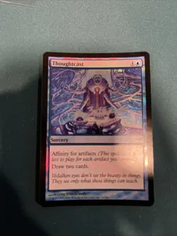 MTG Thoughtcast Mirrodin Foil NM/LP Very Minor Scuff On Front - Image 1