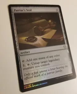 MTG 1x FOIL Patriar's Seal, LP, Commander Legends Battle for Baldur's Gate - Image 1
