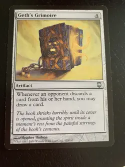 Geth's Grimoire x1 - Darksteel - MP - Magic the Gathering - Colorless - Image 1