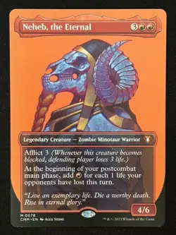 1x MTG Neheb, the Eternal (Borderless) - Commander Masters (CMM) #678 - Magic - Image 1