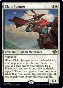 MTG Claim Jumper Normal NM Outlaws of Thunder Junction Magic 8 - Image 1