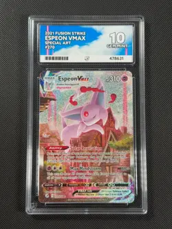 ACE 10 Espeon VMAX 270/264 SPECIAL ART Pokemon Card SWSH Fusion Strike GEM MINT - Image 1